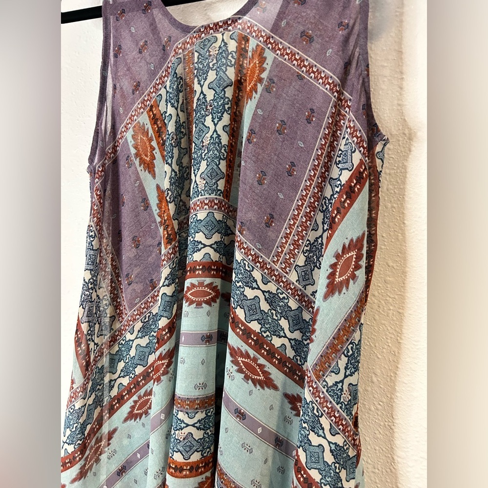 Hem & Thread Bohemian Tank Top Size Small - Picture 5 of 7
